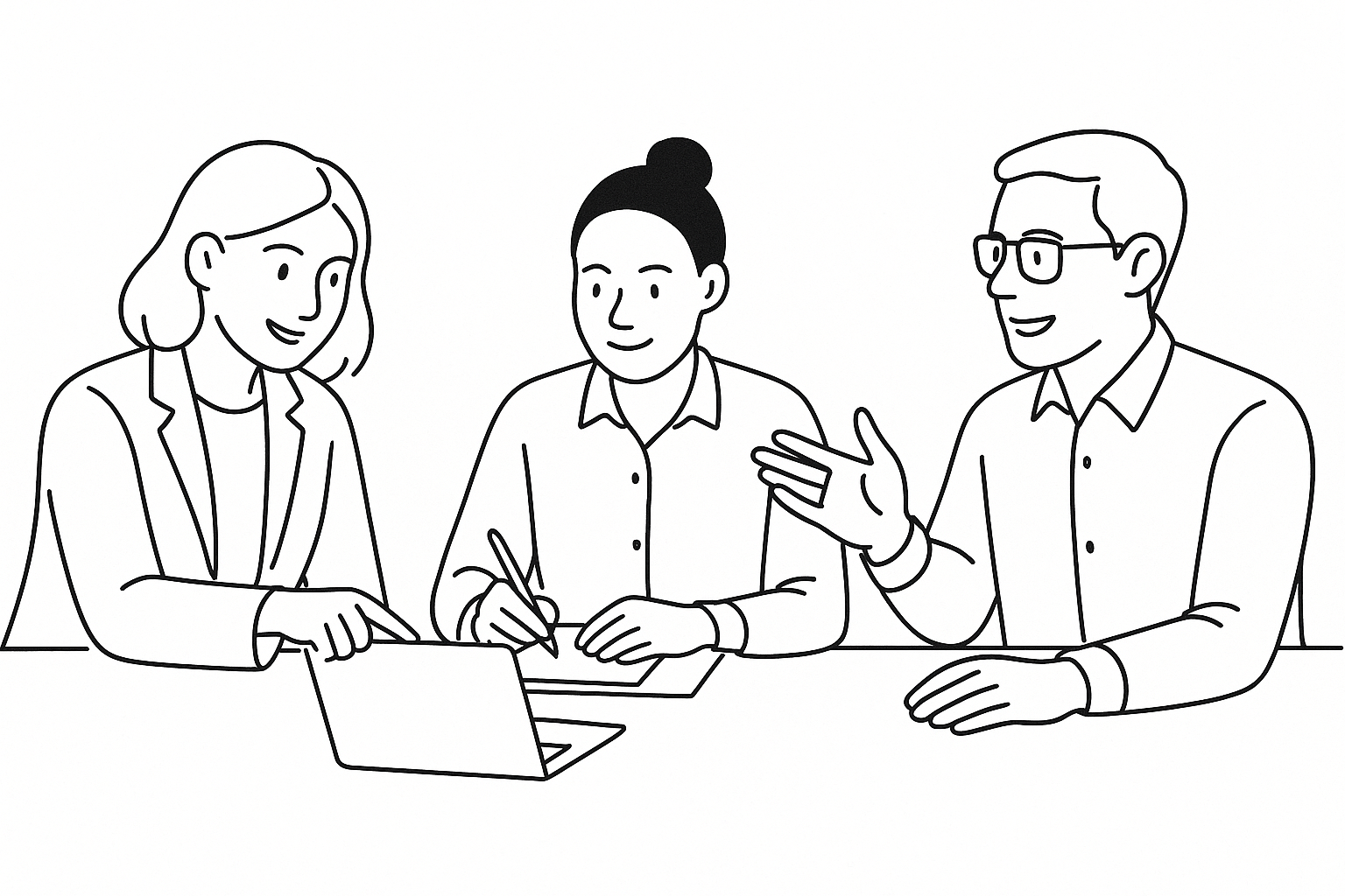 Team collaboration illustration